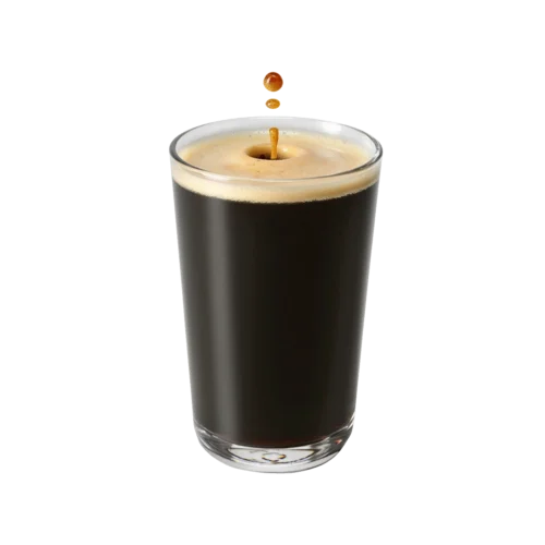 Čaša americano kafe sa pjenom