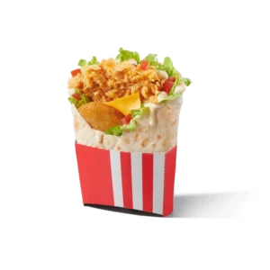 boxmaster wrap sa hrskavom piletinom, salatom i sosom.
