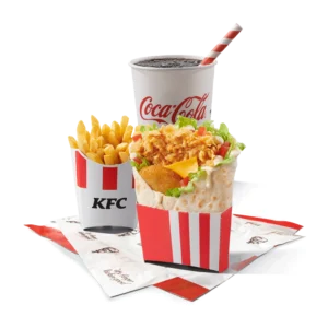 boxmaster meni sa wrap sendvičem, pomfritom i gaziranim pićem.