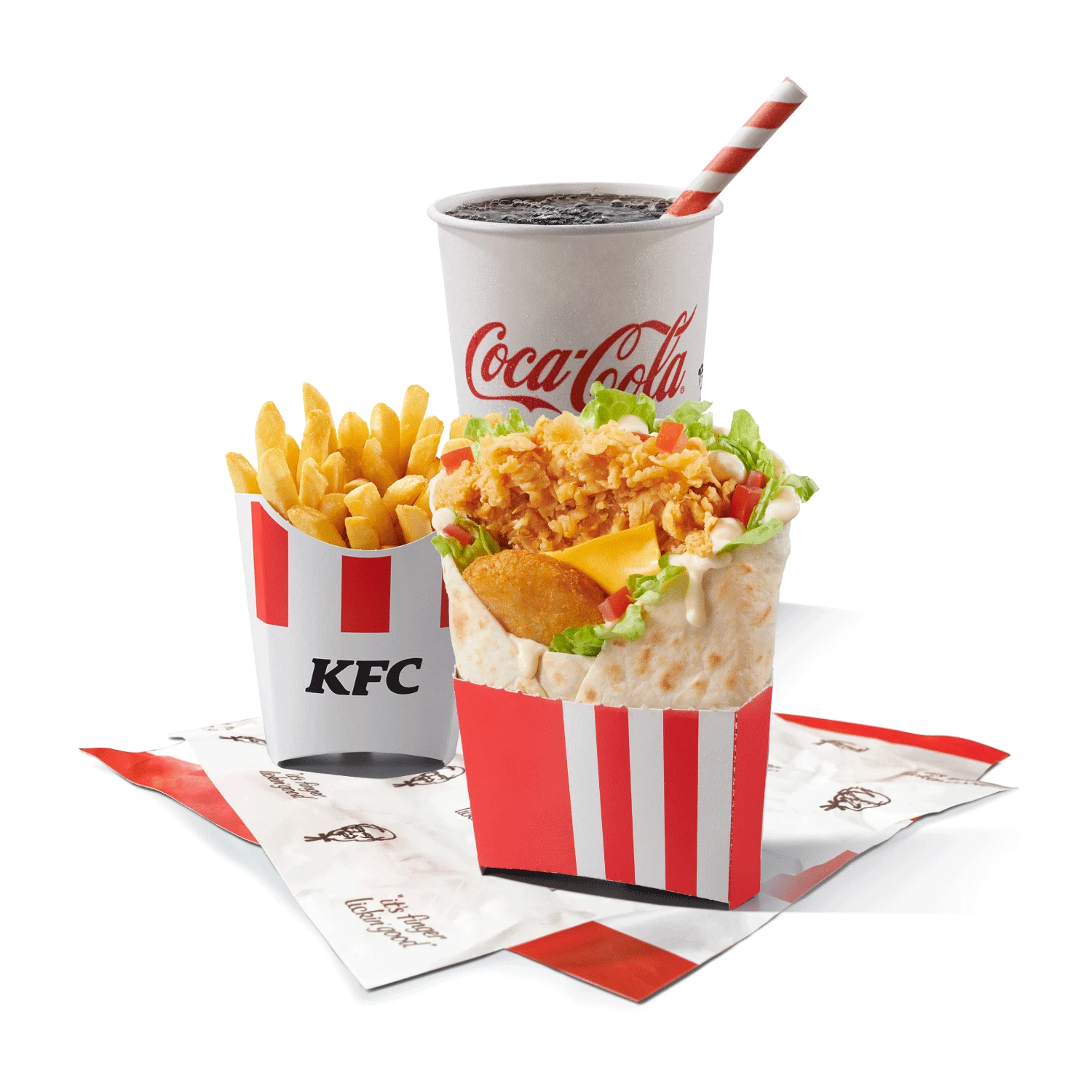 boxmaster meni sa wrap sendvičem, pomfritom i gaziranim pićem.