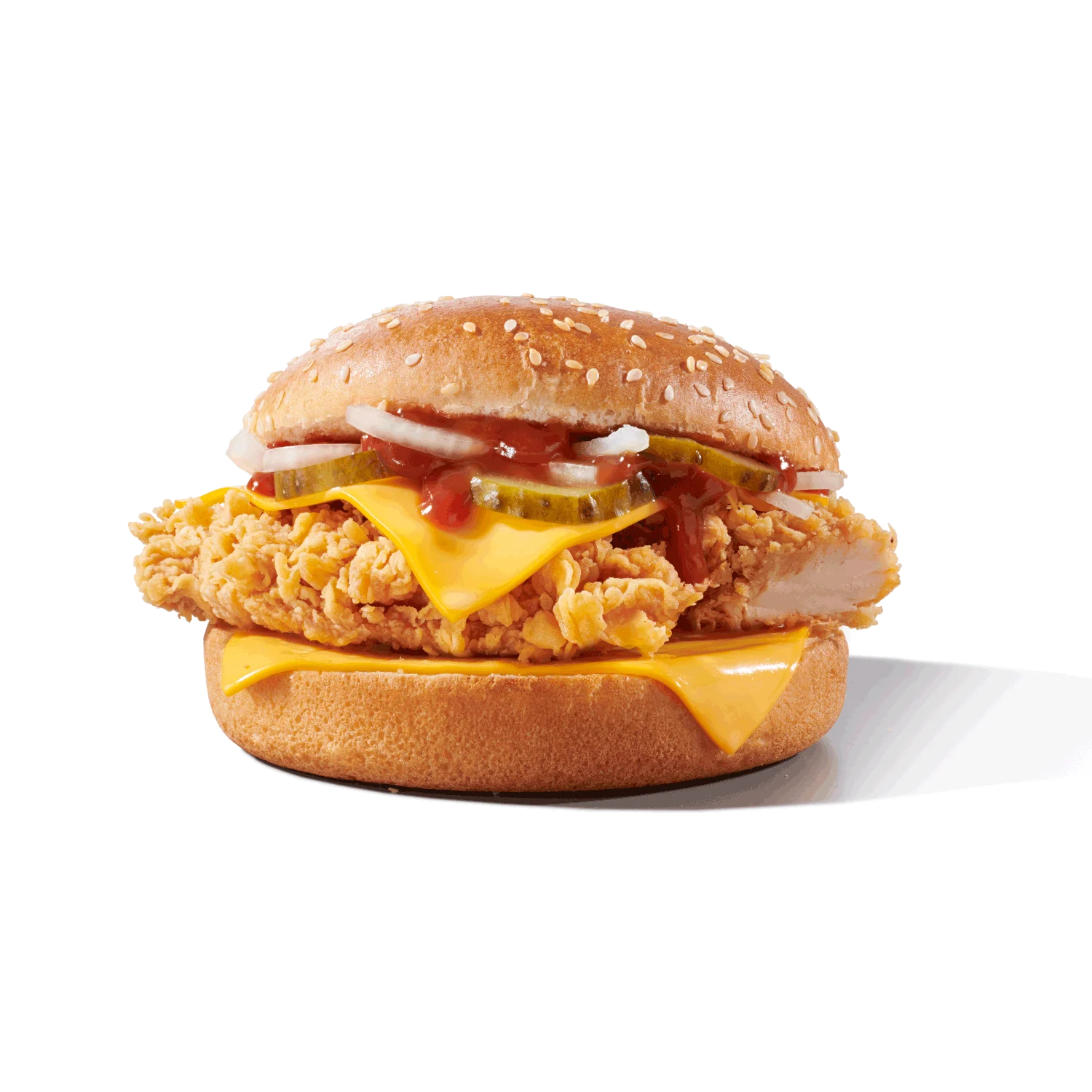 kfc burger sa hrskavom piletinom, sirom i umakom