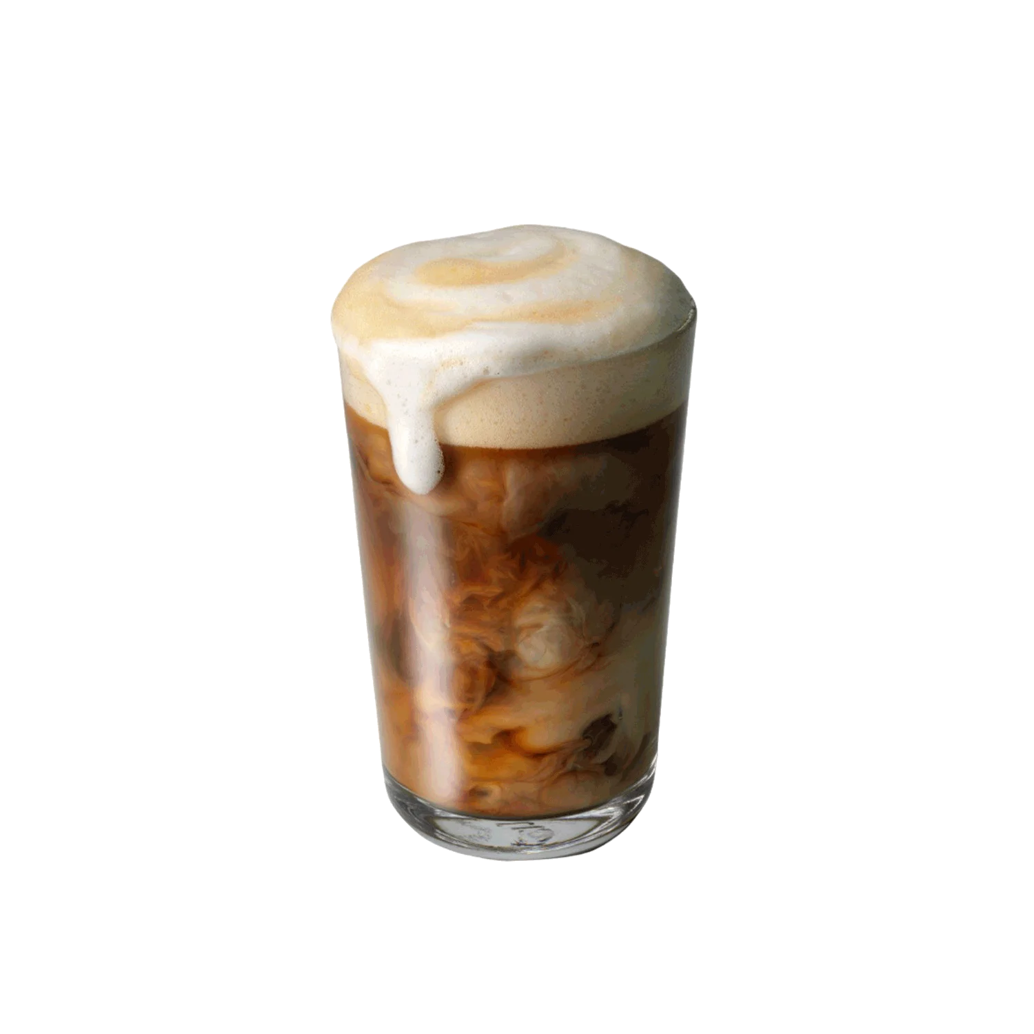 kfc ledena kafa sa mliječnom pjenom u čaši