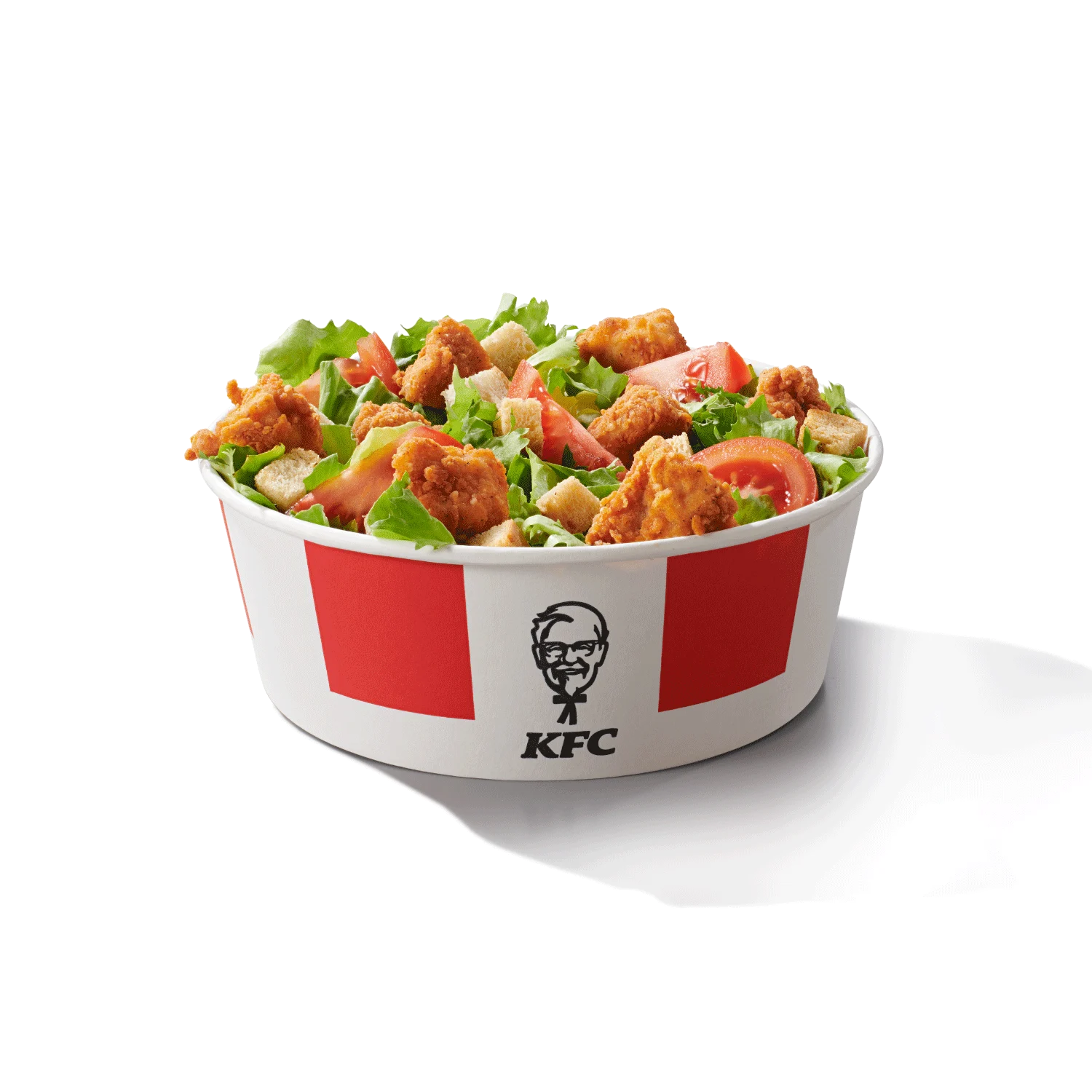 svježa salata sa komadićima piletine i povrćem