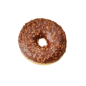 Čokoladni donut sa komadićima čokolade