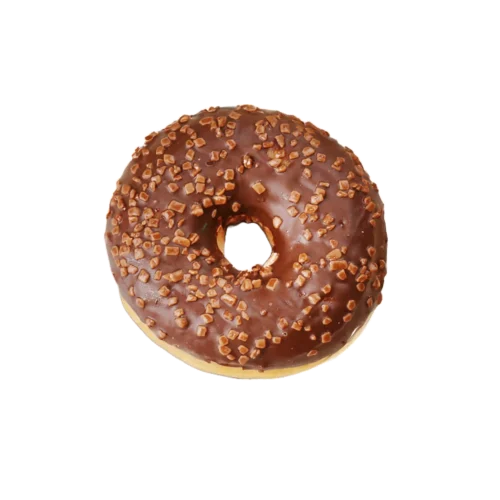 Čokoladni donut sa komadićima čokolade