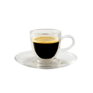 espresso kafa u staklenoj šoljici svježe pripremljena
