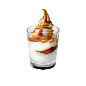 kfc sladoled sa karamel preljevom u čaši