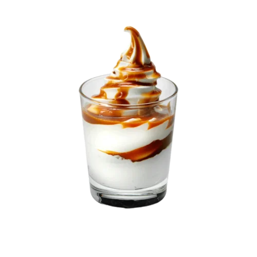 kfc sladoled sa karamel preljevom u čaši