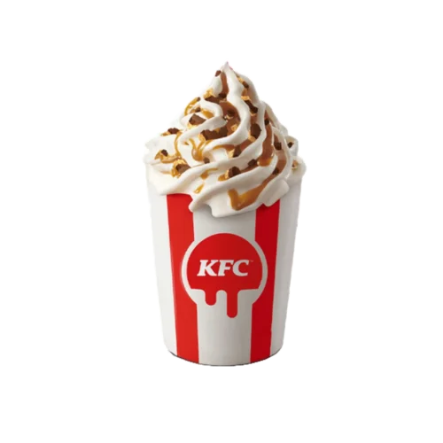 kfc sladoled sa kitkat komadićima i karamel preljevom