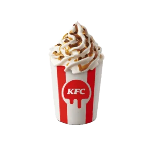 kfc sladoled sa kitkat komadićima i čokoladnim preljevom