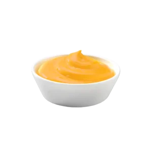 kremasti cheddar sir sos u bijeloj posudi