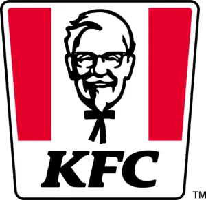 kfc primarni logo sa likom pukovnika sandersa i crveno-bijelim elementima brenda