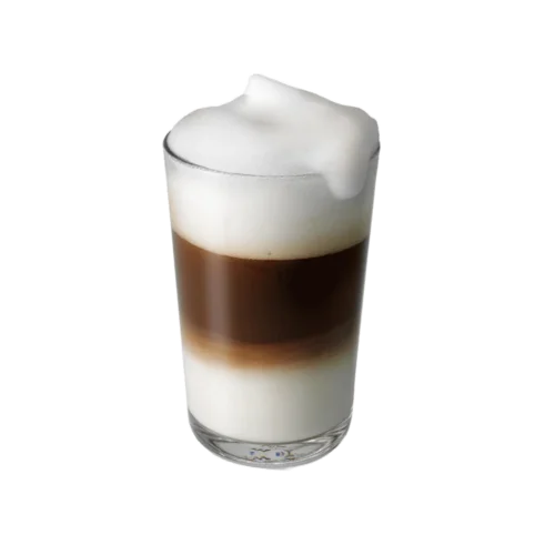 latte macchiato napitak sa mliječnom pjenom
