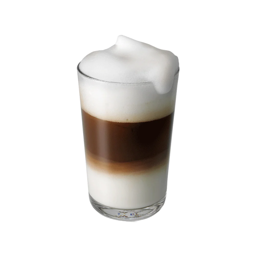 latte macchiato napitak sa mliječnom pjenom