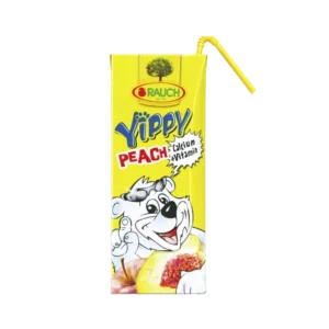 yippy breskva sok u pakovanju od 0,2 l sa slamkom.