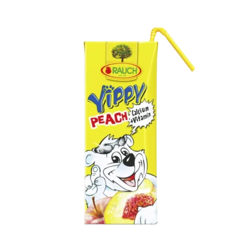 yippy breskva sok u pakovanju od 0,2 l sa slamkom.
